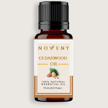Noveny Cedarwood Essential Oil 100% Pure & Natural, Therapeutic Grade, For Skin Care, Hair Care, Heals wounds, Anti-aging & Muscles pain relief